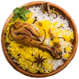 Rice and chicken